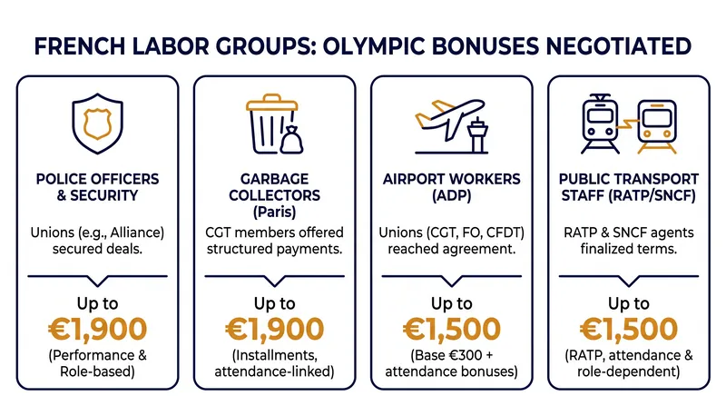 The dancer strike threat was part of a broader wave of public and private sector labor negotiations ahead of the Games.