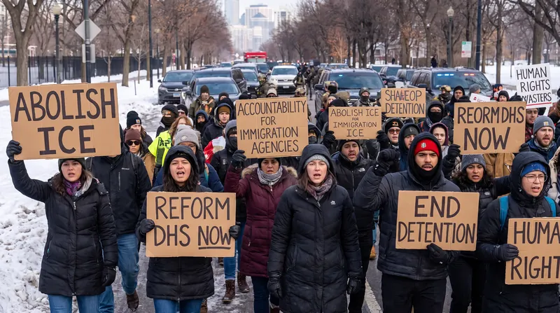 Protests erupted in Minneapolis following the deaths of two U.S. citizens during Operation Metro Surge.