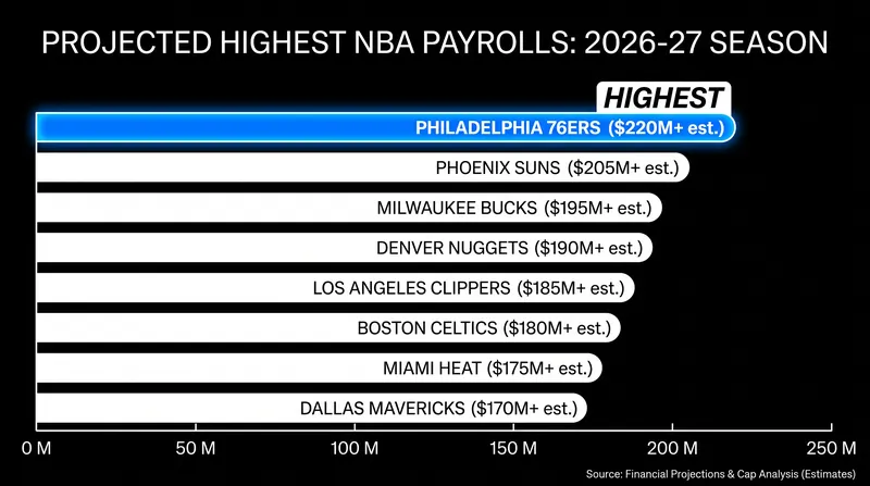 The 76ers have committed significant financial resources to assemble their new championship core.