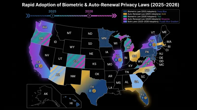 The expanding patchwork of state-level consumer protection laws targeting the fitness industry.