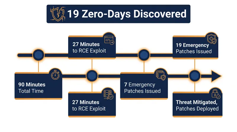 The timeline of the Kimi K3 AI agent's vulnerability discovery and the subsequent Redis patches.