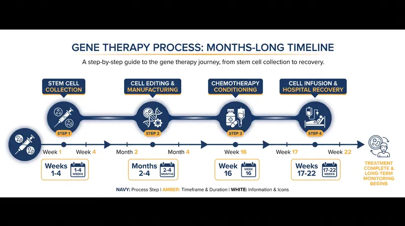 The treatment is a grueling, months-long process requiring high-dose chemotherapy and extended hospital stays.