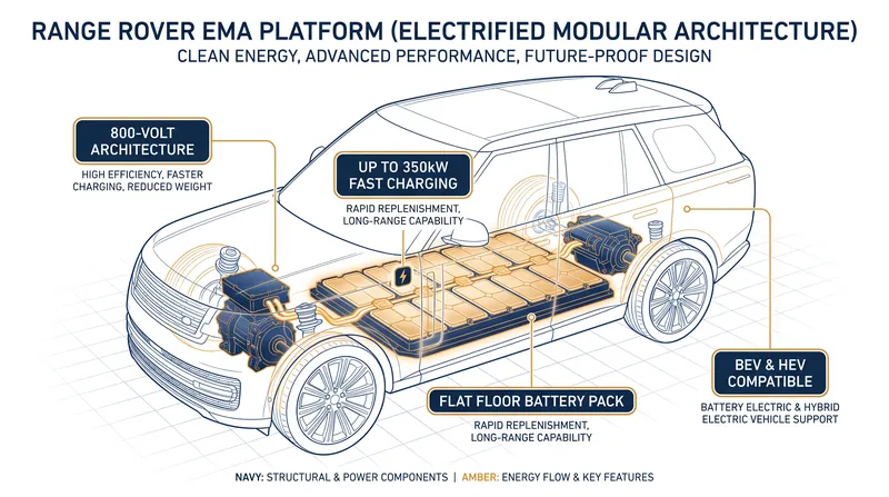 The new EMA platform is designed to support both pure electric and hybrid powertrains.