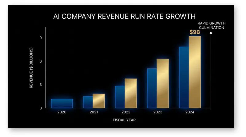 Anthropic has reported a tenfold increase in revenue over the past three years.