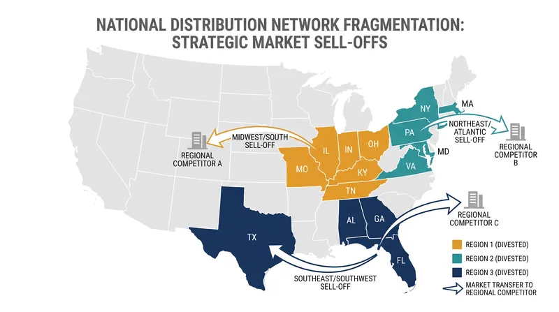 RNDC has systematically sold off dozens of state markets to competitors like Reyes Beverage Group and Martignetti Companies.