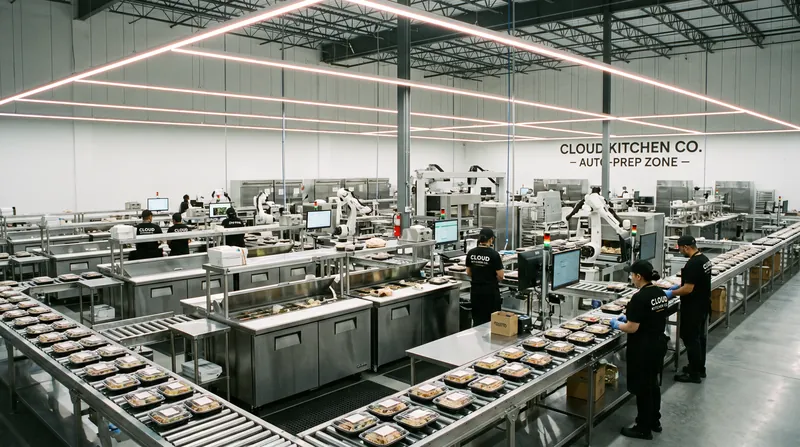 The Atoms Food division incorporates the infrastructure of CloudKitchens, automating commercial food preparation.