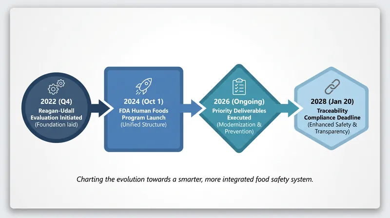 The multi-year rollout of the FDA's historic food regulation overhaul.