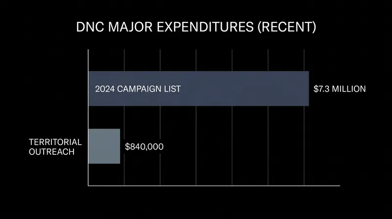 Recent DNC expenditures have drawn scrutiny from party strategists.