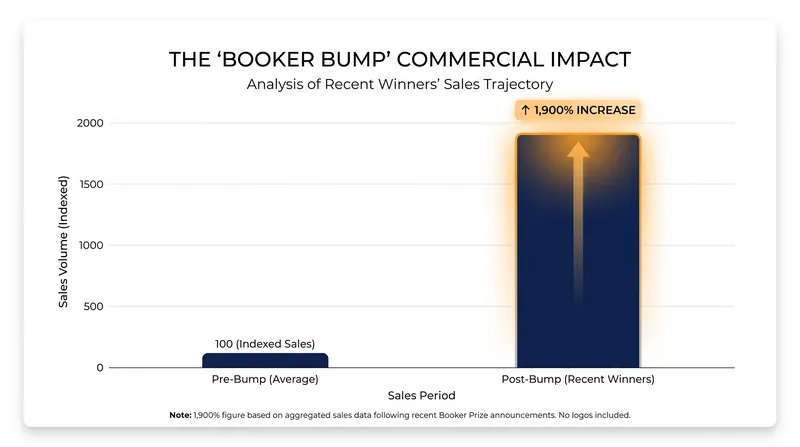 Winning the Booker Prize guarantees a massive, instantaneous surge in global book sales.