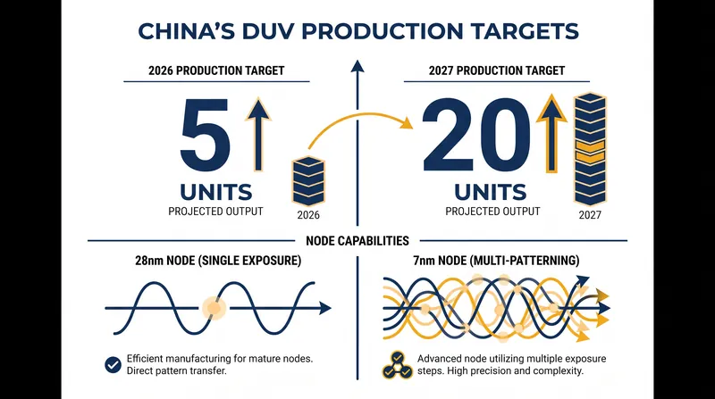Production targets and technical capabilities of the new homegrown DUV scanners.