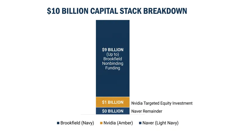 The proposed $10 billion capital structure relies heavily on traditional infrastructure finance.