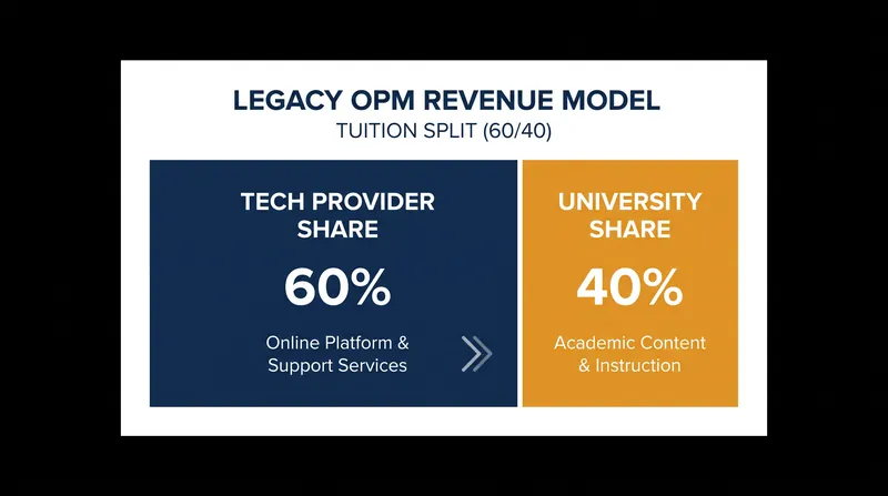 Under legacy OPM contracts, tech providers often claimed up to 60 percent of a program's tuition revenue.