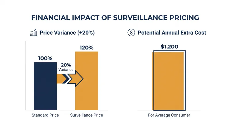 The hidden cost of algorithmic price discrimination on essential goods.