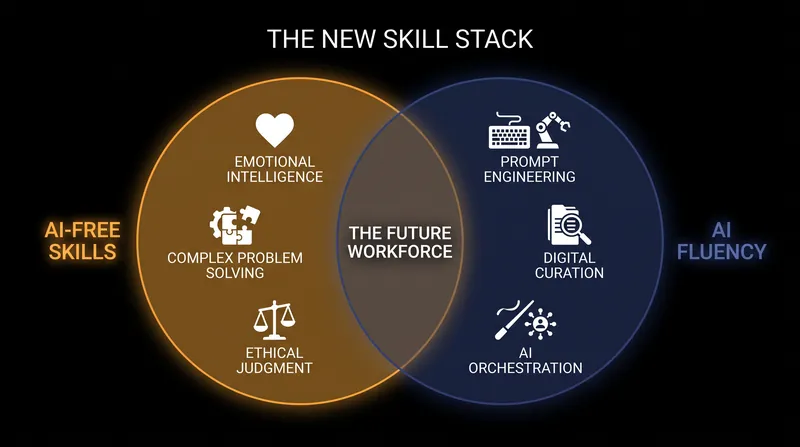 Thriving in the augmented economy requires a balance of highly technical AI fluency and deeply human interpersonal skills.