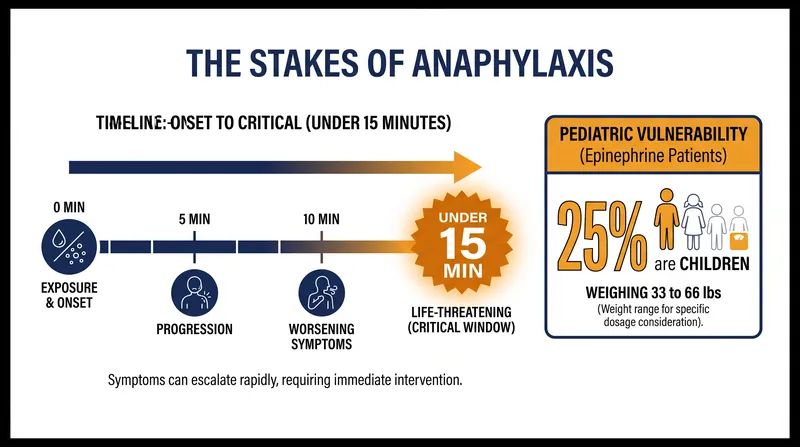 Rapid administration is critical during an anaphylactic event, but needle phobia often causes dangerous delays.