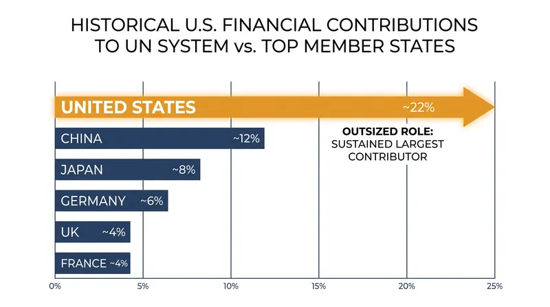 The withdrawal removes the largest historical financial contributor from dozens of international agencies.