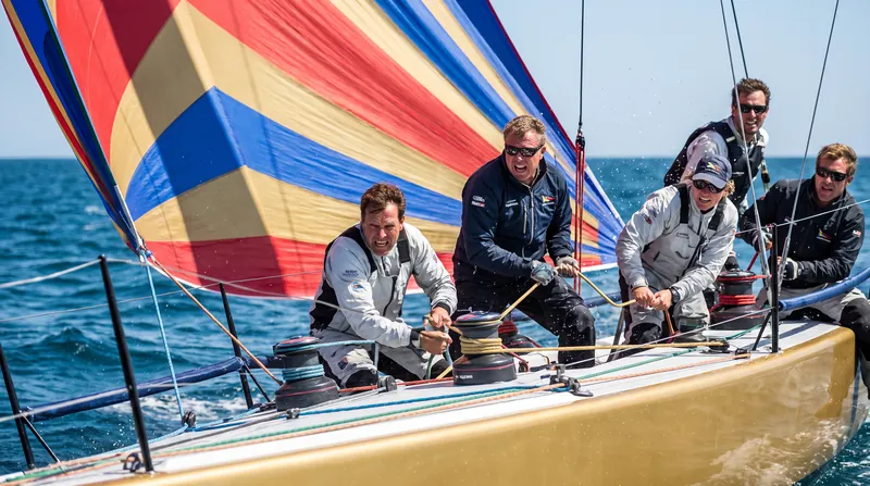 Flawless crew work during spinnaker hoists and drops proved decisive in the tight fleet racing format.