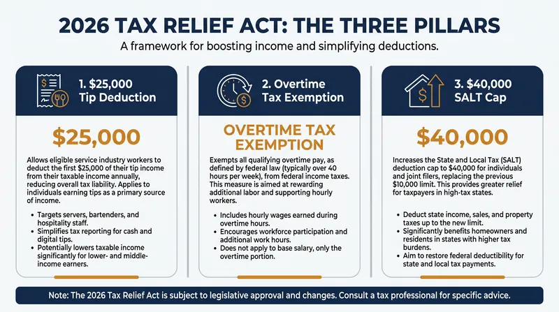 The three main mechanisms of the new tax legislation target specific types of income and expenses.