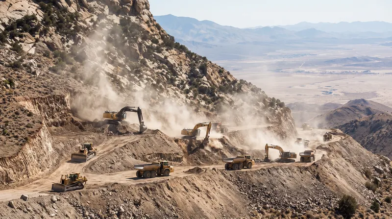 Construction crews have utilized blasting and heavy machinery to prepare the terrain for double walls in Coronado National Memorial.