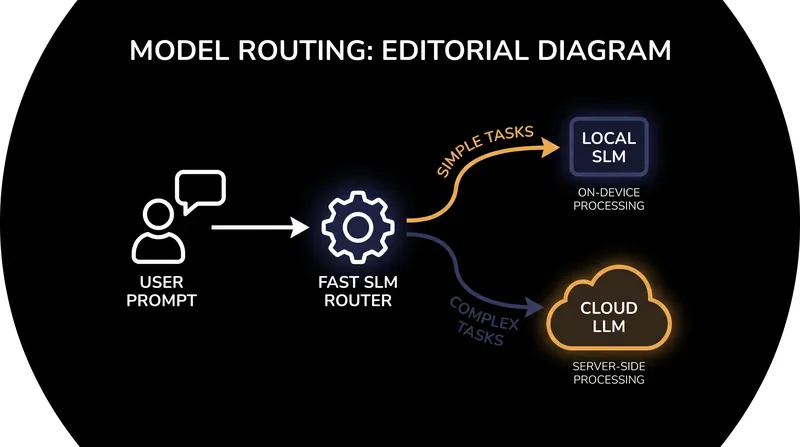Model routing allows systems to handle simple tasks cheaply while saving expensive frontier models for complex reasoning.