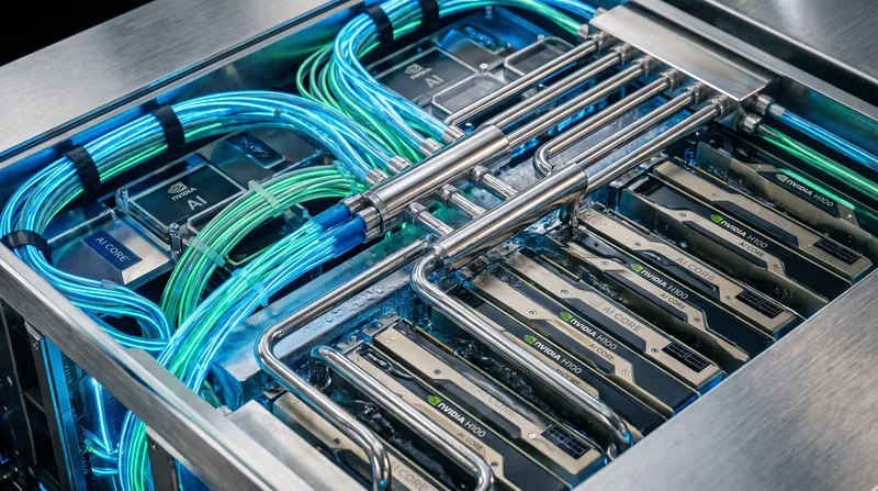 Liquid cooling has become the industry standard to manage the intense heat generated by AI processors.