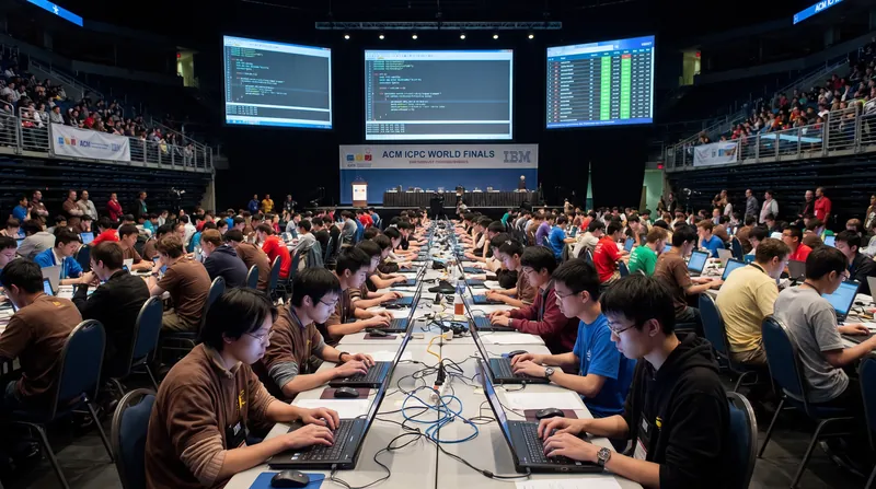 Competitive programming requires participants to solve abstract, mathematically dense scenarios under strict time constraints.