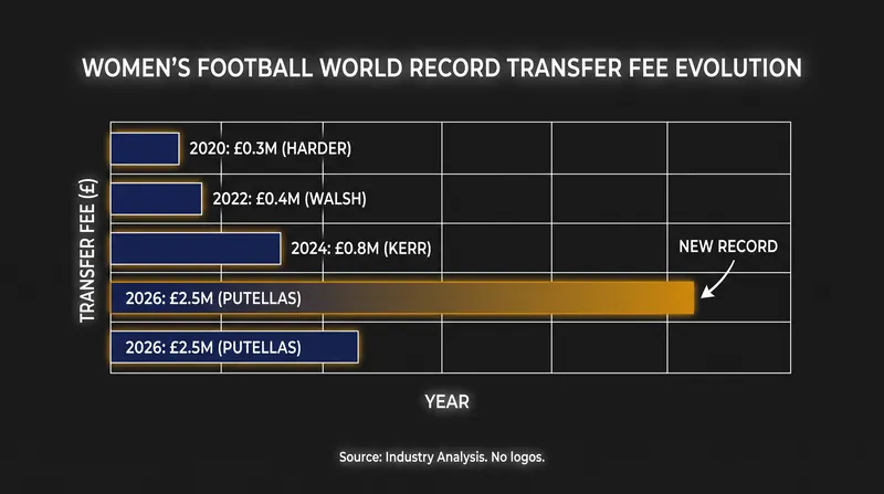 The £2.5 million fee shatters previous transfer records in the women's game.