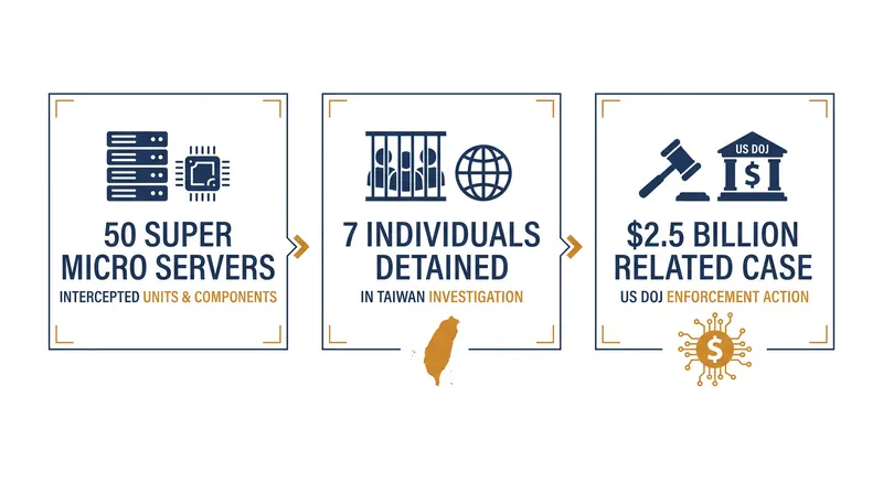 The Taiwanese probe is part of a broader, multi-jurisdictional effort to crack down on the black market for AI hardware.