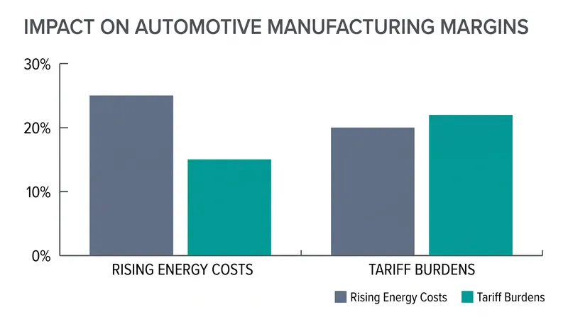 Rising input costs are forcing automakers to absorb margin hits or pass expenses to consumers.