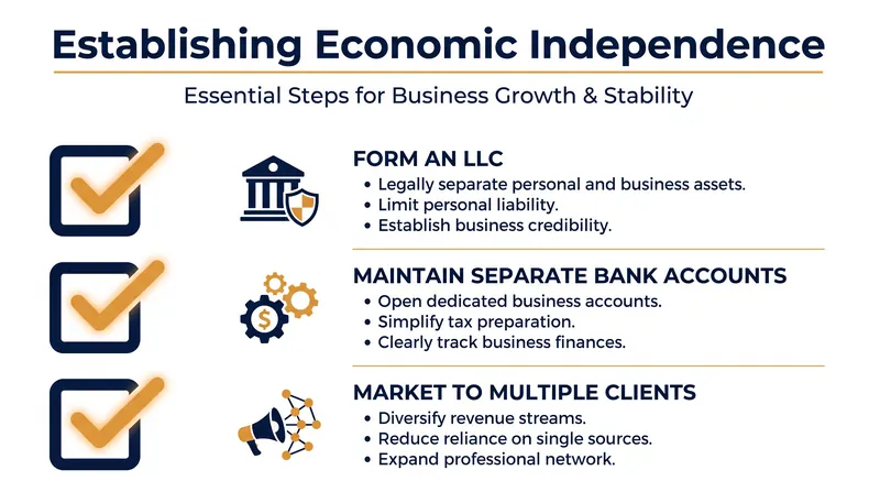 Freelancers can take proactive steps to ensure their business structures align with the new federal guidelines.