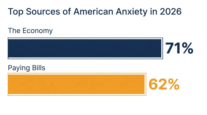 Economic concerns continue to dominate the American psychological landscape in 2026.