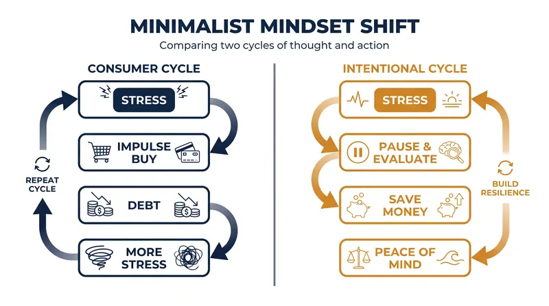 How conscious consumption breaks the cycle of retail therapy and financial dread.