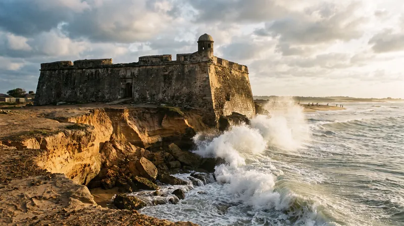 Coastal erosion is accelerating the physical collapse of historical trading posts and archaeological sites.