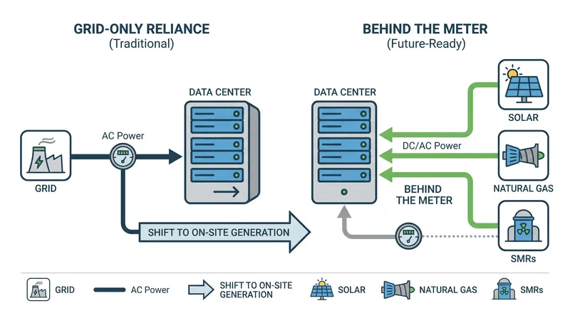 To bypass grid delays, operators are increasingly building on-site microgrids to power their facilities independently.