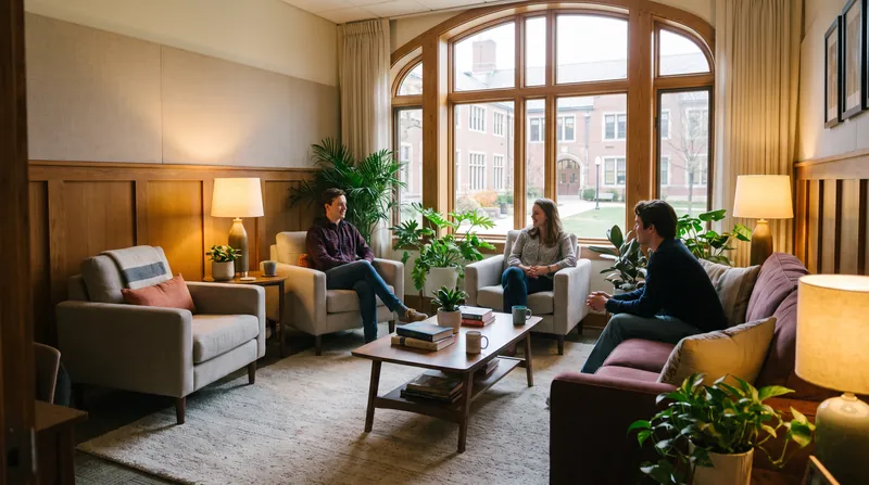 Embedded counseling centers place mental health professionals directly inside academic departments.