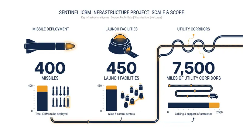 The Sentinel program requires a massive overhaul of infrastructure across the American Midwest.