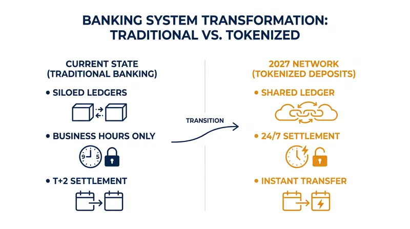 How the shared tokenized deposit network will upgrade interbank transfers.