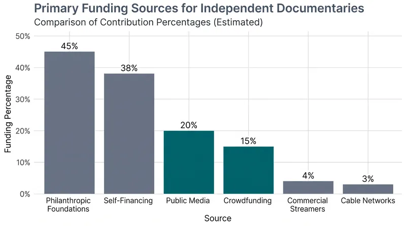 Despite the rise of streaming platforms, commercial buyers provide only a fraction of the funding required for independent documentaries.