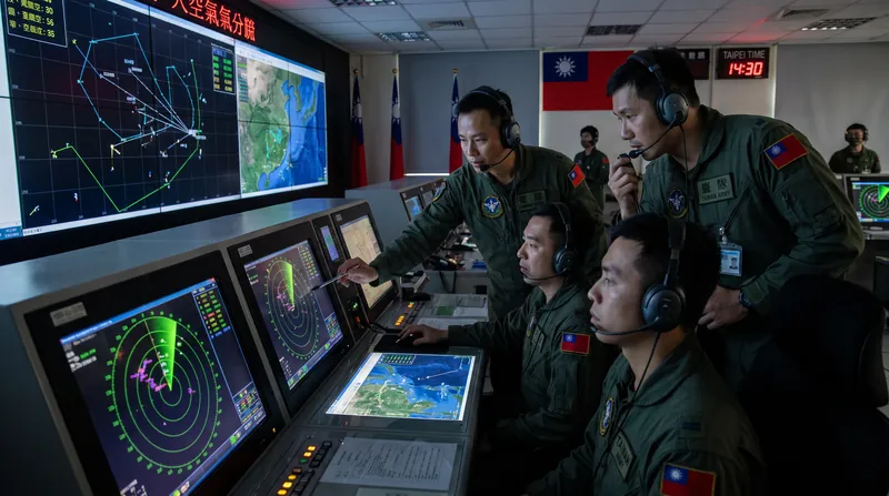 Taiwan's Ministry of National Defense mobilized forces to track the PLA's movements.