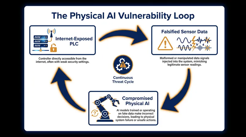 How vulnerable legacy hardware can compromise advanced Physical AI systems.