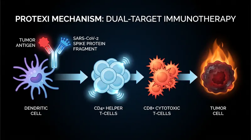 How it works: The vaccine pairs a cancer antigen with a COVID-19 Spike protein fragment to trigger a massive immune response.