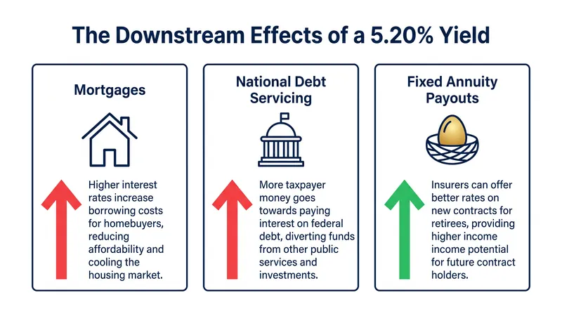 While higher yields increase borrowing costs for consumers and the government, they allow insurers to offer much higher payouts to retirees.