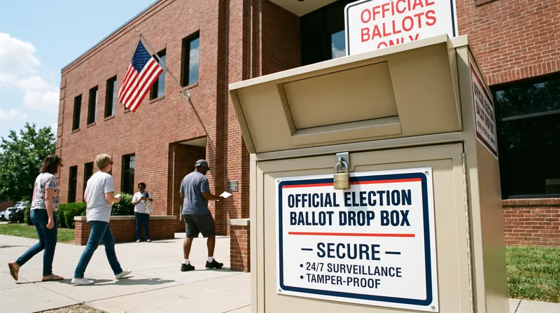 Election officials are encouraging voters to utilize official county drop boxes to bypass potential postal delays.