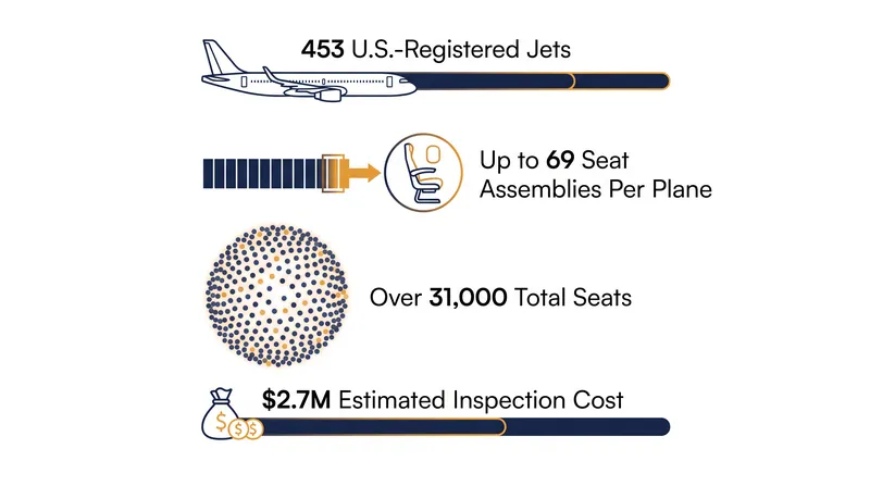The scale of the proposed FAA Airworthiness Directive.