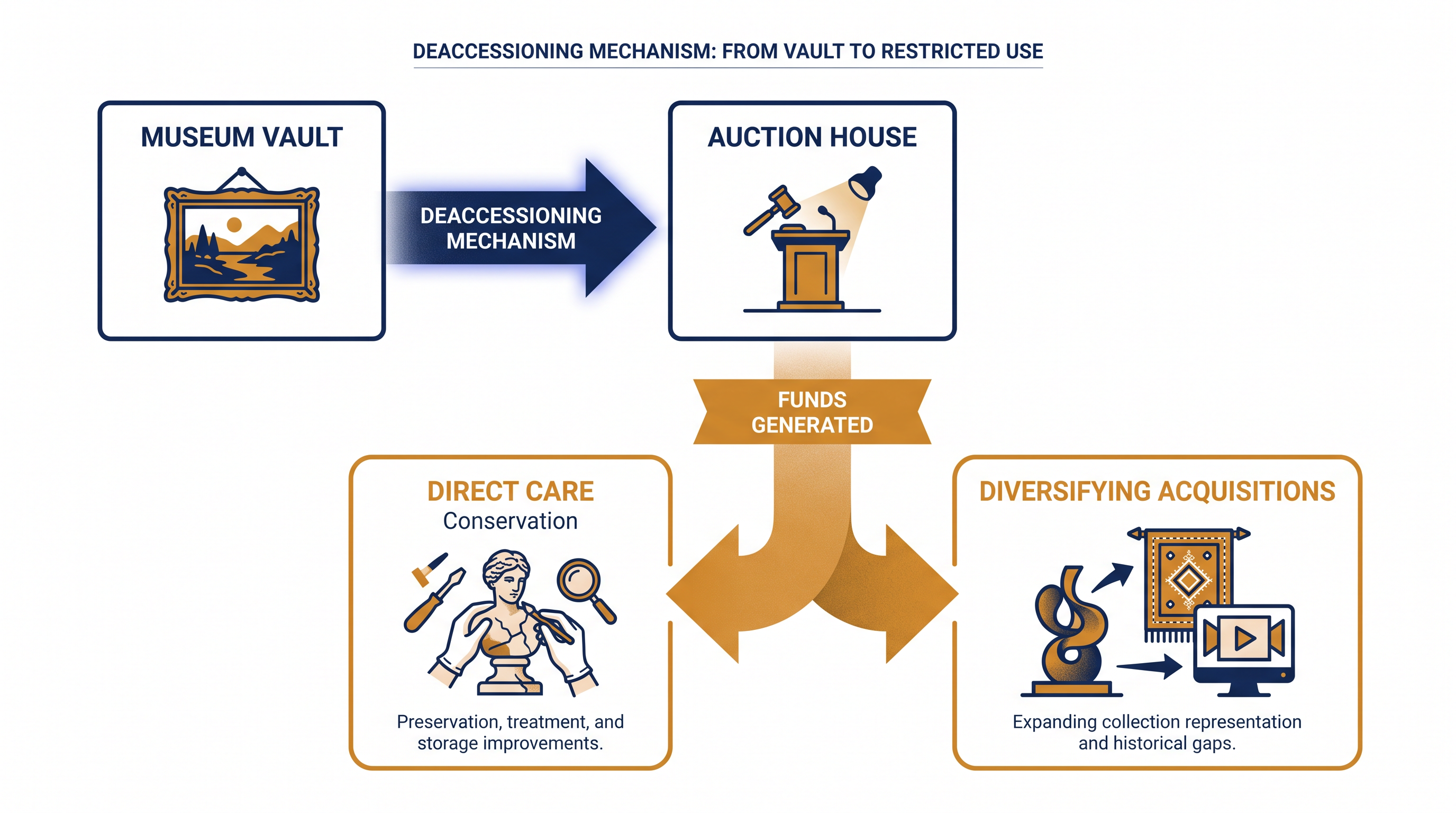 How the new deaccessioning rules ring-fence funds to prevent financial abuse.