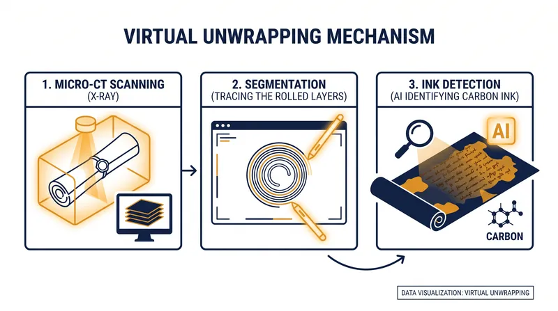 How researchers use particle accelerators and machine learning to read closed scrolls.