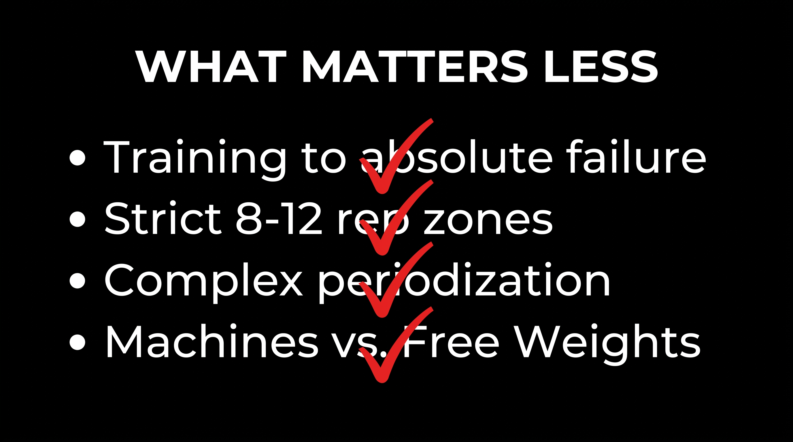 Many advanced techniques heavily promoted in fitness culture were found to be optional for the average adult.