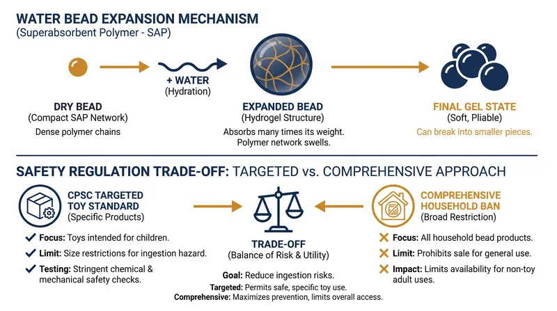 The regulatory trade-off: targeted toy standards versus a comprehensive household ban.
