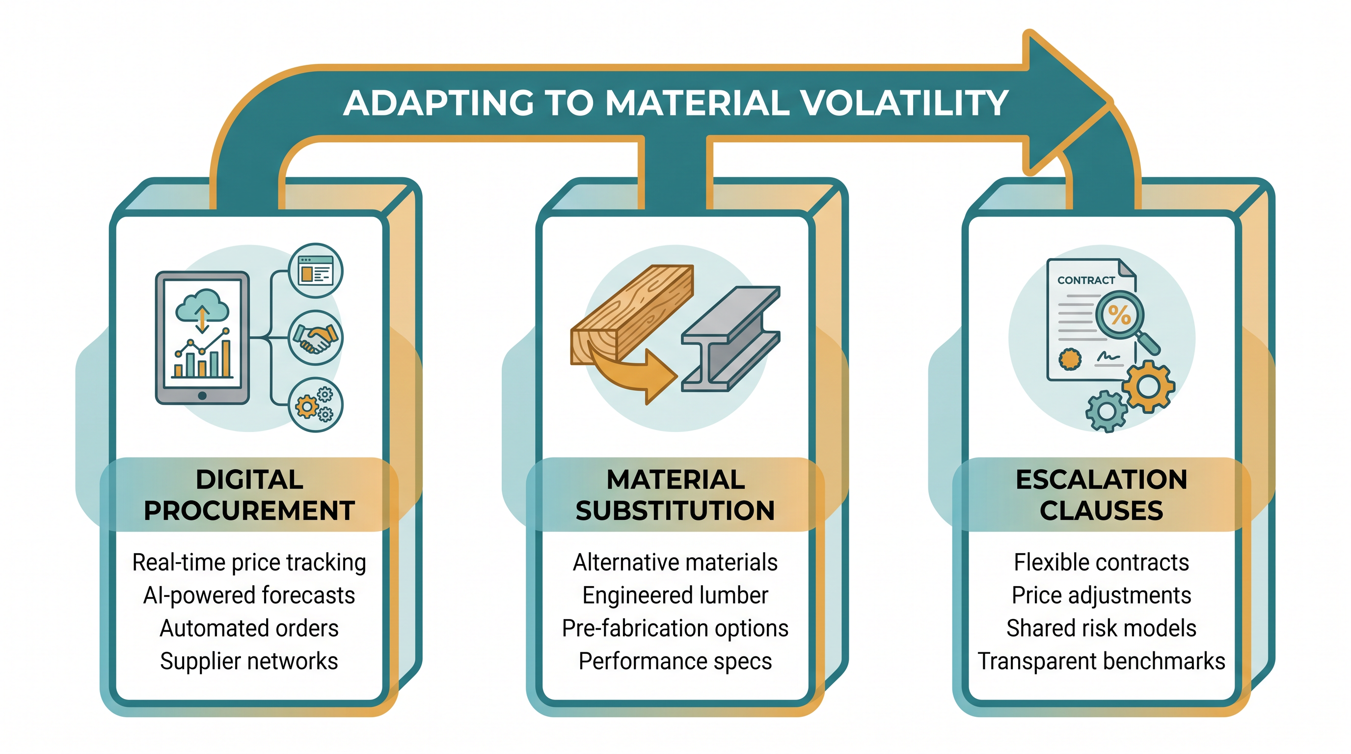 Contractors are adapting through technology, alternative materials, and updated contract structures.