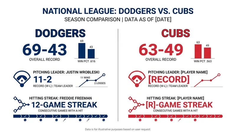 Tale of the tape: How the Dodgers and Cubs match up heading into the series.